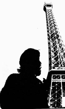 len's shillouette with Eiffel tower 1990